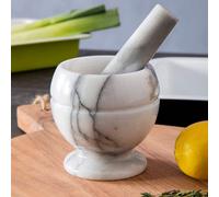 White Marble Small Mortar and Pestle Set | Salerno