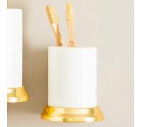 White Marble Toothbrush Holder | Mako