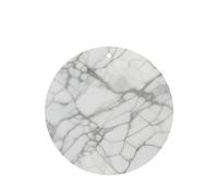 White Marble Veins Pattern Car Air Fresheners 4 Pcs Round Shape Hanging Aromatherapy Tablets Scented Fresheners For Bedroom Bathroom
