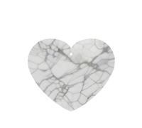 White Marble Veins Pattern Car Air Fresheners 6 Pcs Heart Shape Hanging Aromatherapy Tablets Scented Fresheners For Bedroom Bathroom