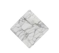 White Marble Veins Pattern Car Air Fresheners 6 Pcs Square Hanging Aromatherapy Tablets Scented Fresheners For Bedroom Bathroom