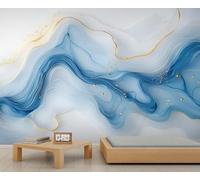 White Marble Wall Mural, Marble 3D Wallpaper, Agate Patterns Mural for Living Room Bedroom TV Background Hotel Bar Decor - 400x280cm