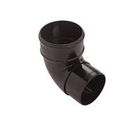 White Marshal Tufflex RWB1WH Round Downpipe Offset Bend 90° Marshall Tufflex uPVC Plastic Rainwater Gutter System