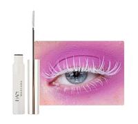 White Mascara - 5ml Waterproof Volume Coloured Mascara With 2.5mm Slim Brush Head - Thick Silk Fiber, No Clumping, No Smudging, Long-Lasting, Volumizing And Lengthening For Women Girls Makeup