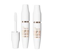 White Mascara- Curling Eyelashes Plump Mascaras, Natural Waterproof Smudge-Proof, Long Lasting Thick Smudge-Proof, No Flaking, Clumping