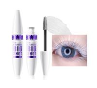 White Mascara Primer Boost Volume Lash Primer, 5D Thick Fiber Waterproof, No Clumping, All Day