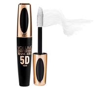 White Mascara, Telescopic Mascara Lash Primer, Coloured Waterproof Long Lasting, Thick Smudge-Proof 5d Fiber, for Sensitive Eyes Makeup, Party Stage Use Halloween Christmas Gifts