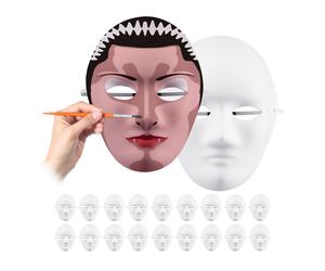 White mask Blank Masks Set 40 pieces Lightweight blank face masks DIY mask set
