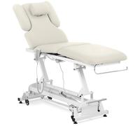 White Massage Table 3 Motors 250 kg - Electric Massage Tables by Physa Beige