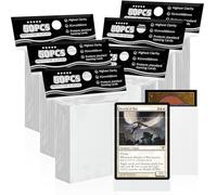 White Matte Card Sleeves for MTG, 300 Pieces Perfect Fit Standard Card Sleeves for Trading Card Sports Cards Baseball Cards TCG Magic, Card Protector for Mini Photo, Sturdy and Nice Shuffling