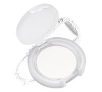 White Matte Pressed Eyeshadow, Single-Pan Powder in Hinged Compact, 1 Pack | For inner corners, under-eye area and brow bone, as a base for daily eye looks, clear frosted-white case for travel