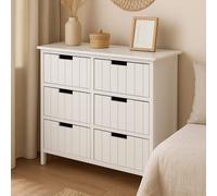 White Mdf 6 Drawers Chest | New England