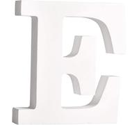 White MDF Letter E - Size 30cm Tall - Free Standing Wooden Letters for Arts & Crafts Personalized Name Decor