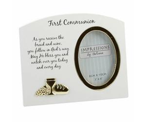 White MDF Photo Frame with Attachment 3inch x 4inch - Confirmation Communion