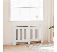 White MDF Radiator Cover Heating Cabinet 152 cm