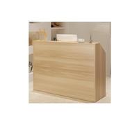 White MDF Reception Desk Retail Checkout Counter with Drawer Modern Bancone Reception for Office & Store Stylish Customer Service Table Durable Display Furniture
