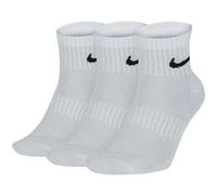 (White, Medium) Nike Dry Cushion Everyday 3 Pairs Ankle Socks