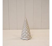 White Medium Pinecone Style Christmas Tree
