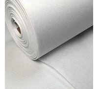 White Medium Weight Interfacing Iron on Fabric 90cm Wide Craft Sewing (3 Meter)