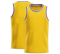 White Men's Button Down Long Shirts Basketball Vest Custom Printed Plus Size Loose Casual Sleeveless Top Sweatshirt For Men Fashion Hoodies, Yellow, XL