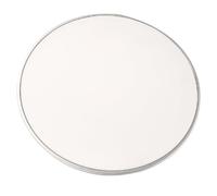 White Mesh Silent Drum Head for Jazz Drum Set Replacement | Aluminum Edge, Easy Replacement for Practice, White Finish, Drummers and Professional Use
