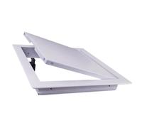 White Metal Access Door, Suitable for Walls and Electrical Covers | High-strength welded design, magnetic push-to-open mechanism, easy installation, baked enamel finish(300x300mm)