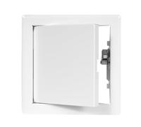 White Metal Access Panel 150mm x 150mm with Concealed Latch Inspection Door Flap