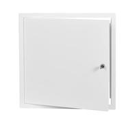 White Metal Access Panel 300mm x 300mm with Lock/Keys Inspection Door Flap