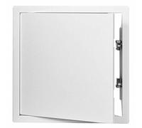White Metal Access Panel 500mm x 500mm with Concealed Latch Inspection Door Flap