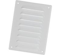 White Metal Air Vent Grille 140mm X 190mm With With Fly Screen