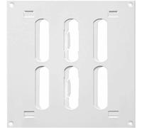 White Metal Air Vent Grille / 150mm x 150mm / with Adjustable Shutter/Modern Flat Louvre Duct Cover