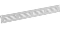 400x50mm / 16x2" inch White Metal Air Vent Grille Cover with Insect Mesh - Ventilation Cover