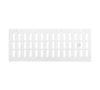 White Metal Air Vent Grille / 500mm x 200mm / with Adjustable Shutter/Modern Rectangular Flat Louvre Duct Cover