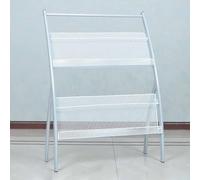 White Metal BrochureScaffale for Riviste Perfect for School Library & HomeMagazine Stand for Exhibits
