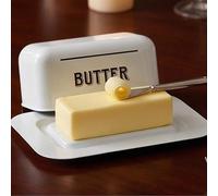 White Metal Butter Dish | Grocer
