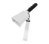 White Metal Cowbell 9 Inch Hand Bell for Sporting Events
