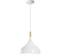 White Metal Curvy Dome Shaped Ceiling Pendant Light Shades for Light fixtures, Electrical Lampshade for Floor Lamp and Wall Lamp Guard with Shade Reducing Ring for Living Room, Dining Room & Bedroom