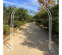 White Metal Garden Arch for Climbing Plants & Vines Removable Rose Arch for Weddings & Events Reusable Balloon Backdrop 350 x 220 x 40 cm Perfect for Backyard Decor
