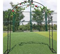 White Metal Garden Arch Trellis - Rust-Resistant Climbing Plant Support, Easy Assembly for Patio & Balcony Decor, Stable Iron Stand for UK Gardens, W180*H220cm