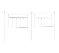 White Metal Headboard 200 cm - Stylish Bed Frame Accent Durable Design Modern Home Décor Perfect for Bedroom Makeover Easy Installation Space-Saving Furniture