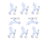 White Metal Hinges for Door Top Versatile Stoppers Hinges Pin Stop Simple Installs for Homeowners & Contractors Home Renovation Supplies