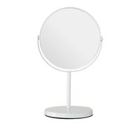 White Metal Pedestal Mirror | Magnifying Makeup Mirror
