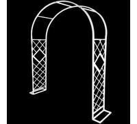 White Metal Rose Arch Trellis - 140/200/280/300/380 cm Wide Weatherproof Garden Archway for Climbing Plants Stable Outdoor Frame for Garden Decor