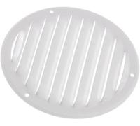 White Metal Round Air Vent Grille 125mm / 164mm With Fly Screen