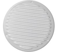 White Metal Round Air Vent Grille 200mm / 240mm With Fly Screen