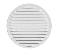 White Metal Round Air Vent Grille 200mm / 240mm with Fly Screen Flat Duct Cover.