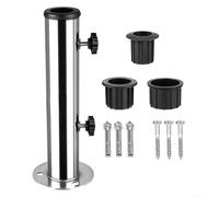 White Metal Umbrella Stand Kit 32x10cm Windproof(Three-hole)