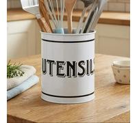 White Metal Utensil Holder | Grocer