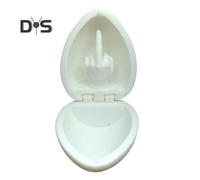 (white) Middle Finger Easter Egg 3D Printed Rude Egg with Flipping Off Middle Finger Easter Basket Stuffer Prank Gift for Adults