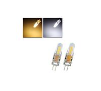 (White) Mini G4 LED Corn Bulb 2W 6 SMD 2835 Silicone Crystal Lamp Light DC12V